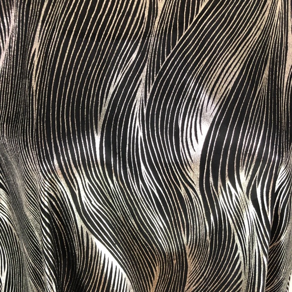 Vintage Jeri Marque Womens Silver Foil Top M - Picture 2 of 5